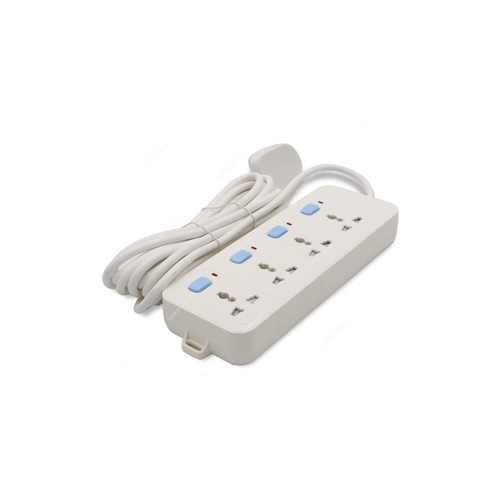 Gongniu Extension Socket, NB-003, 4 Way, 13A, White