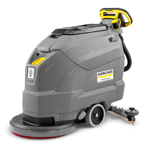 Karcher BD 50/50 C Classic Bp Pack Scrubber Drier, 11270060, 1100W, 180 RPM, 50 Ltrs Tank Capacity, Grey