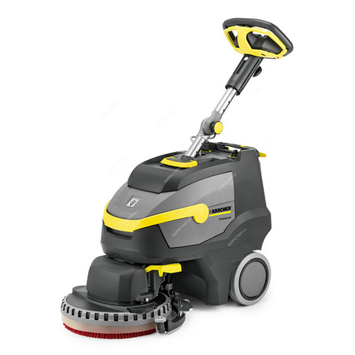 Karcher BD 38/12 C Bp Pack Scrubber Drier, 17834300, 500W, 180 RPM, 12 Ltrs Tank Capacity, Black/Grey