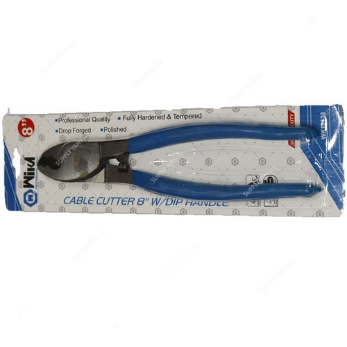 Wika Cable Cutter With Dip Handle, WK12133, Forged Steel, 8 Inch