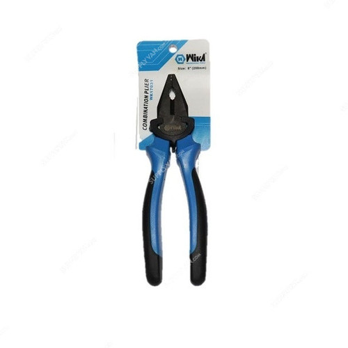 Wika Combination Plier, WK17031, 8 Inch, Blue/Black