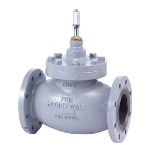 Honeywell Three-Way Flanged Linear Electric Valve Actuator, V5050A2088, 4 Inch, PN16, Grey