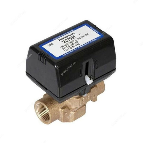 Honeywell 2 Way Motorized Valve With Modulating Actuator, VC7931AP1111T, 24VAC, 1 Inch