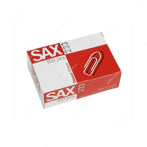 Sax Paper Clip, 233, 30MM, 100 Pcs/Pack
