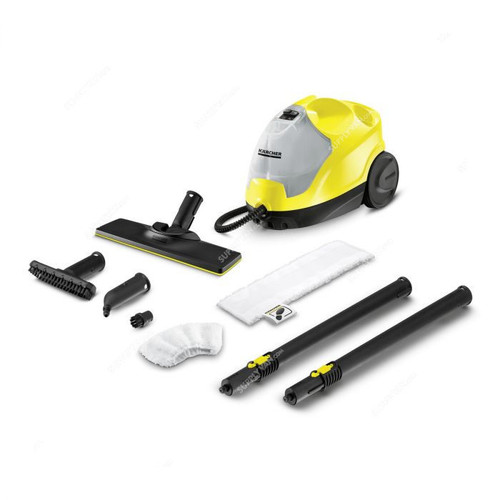 Karcher SC 4 EasyFix Steam Cleaner, 15124520, 3.5 Bar, 2000W, 800ML Tank Capacity, Yellow/Black