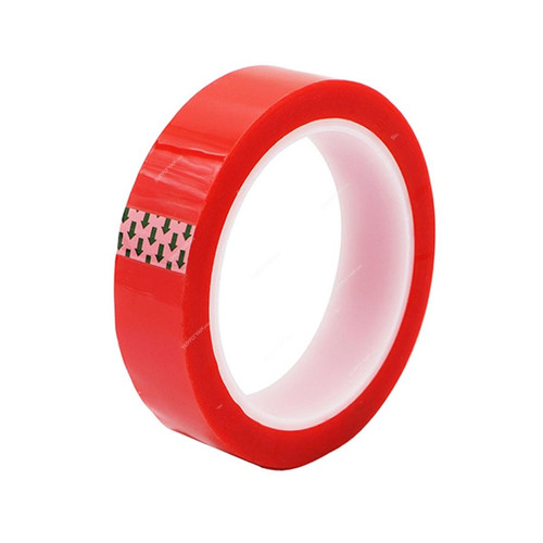 High Temperature Masking Tape, 24MM x 66 Mtrs, PET, Red