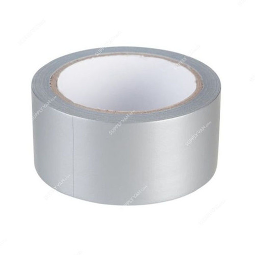 Cloth Tape, 48MM x 25 Mtrs, Polyethylene, Silver