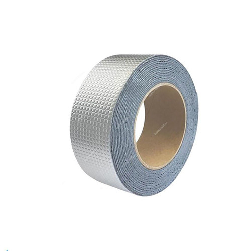 Butyl Foil Tape, 50MM x 5 Mtrs, Aluminum, Silver
