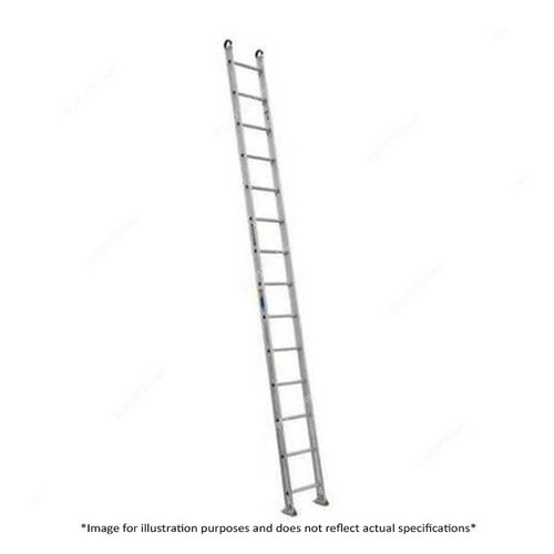 Zamil C-Section Single Straight Ladder, CSL-16, Aluminium, 1 Side, 16 Steps, 4.27 Mtrs
