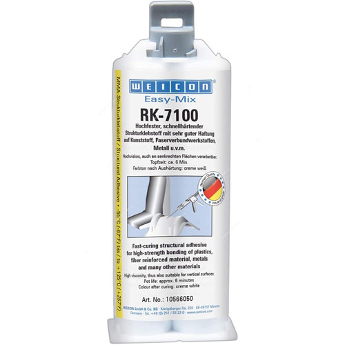 Weicon Easy-Mix RK-7100 Structural Acrylic Adhesive, 10566050, 50GM