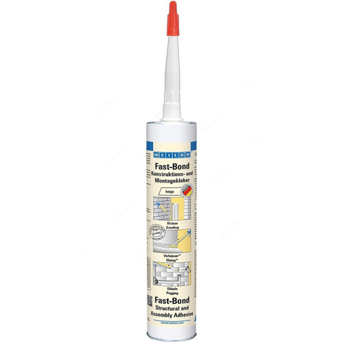 Weicon Fast-Bond Assembly Polyurethane Adhesive, 13309310, 310ML, Beige