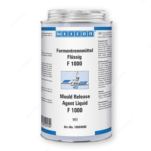 Weicon Mould Release Agent Liquid Liquid, 10604000, F-1000, 1 Ltr