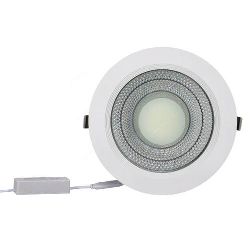 Geepas Round Slim LED Downlight, GESL55076, 25W, 6500K, Cool Daylight