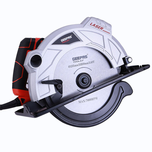 Geepas Circular Saw, GCS2000, 235MM, 2000W