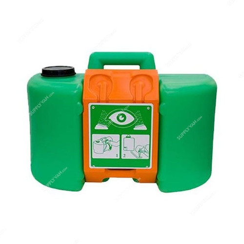 Unicare Portable Eye Wash, UPEW-14, 34 Ltrs, Green/Orange