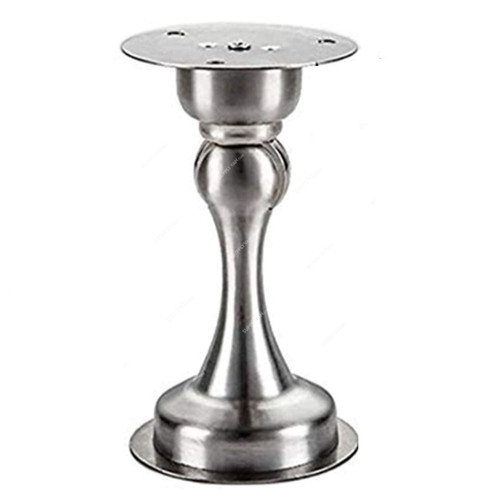 Magnetic Door Stopper and Holder, Stainless Steel, Silver