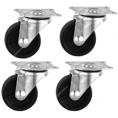 Ylovow Swivel Castor Wheel Without Brakes, 1.5 Inch, 4 Pcs/Pack