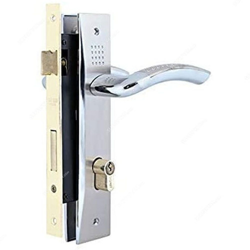 Complete Door Lock Set, 45MM, Silver