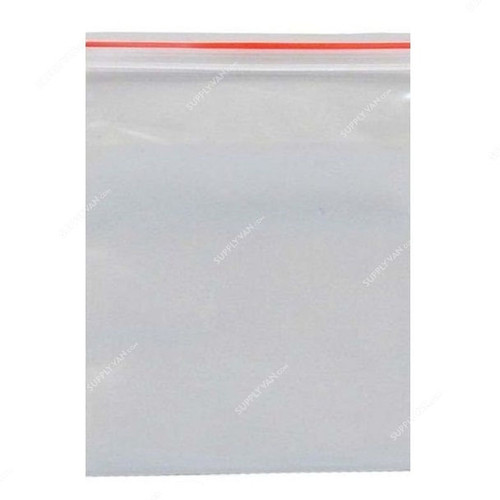 Zipper Bag, Plastic, 9.5 x 6.5 Inch, Clear, 100 Pcs/Pack