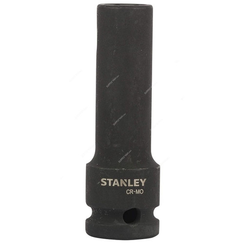 Stanley 6 Point Impact Deep Socket, STMT87505-8B, 1/2 Inch Drive, 18MM