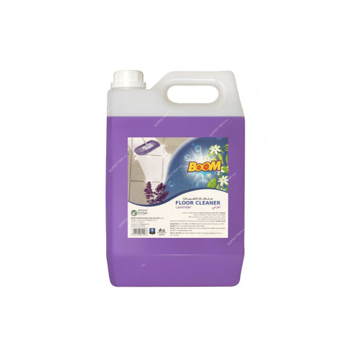 Boom Floor Cleaner, Lavender Fragrance, 5 Ltrs, 4 Pcs/Carton