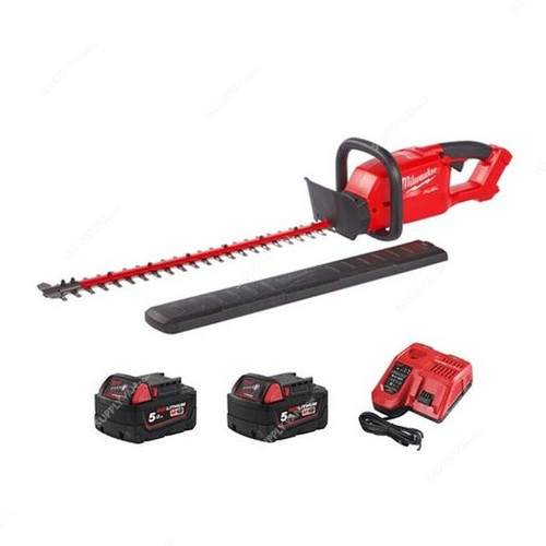 Milwaukee Hedge Trimmer Kit, M18CHT-502, Fuel, 18V, 610MM, 5 Pcs/Kit