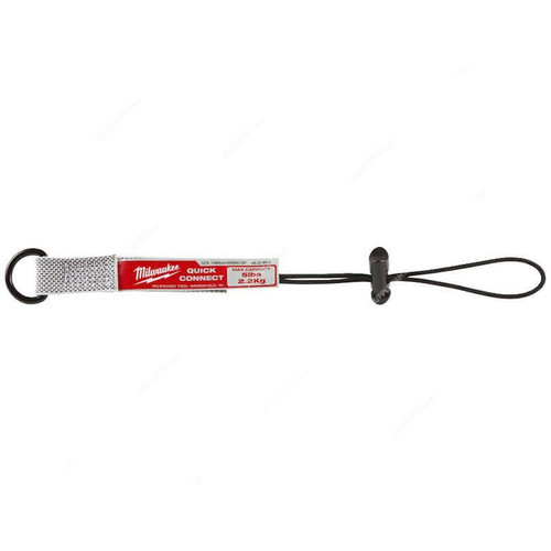 Milwaukee Quick-Connect Lanyard Attachment, 4932471430, 286MM, 2.2 Kg Weight Capacity, 3 Pcs/Pack