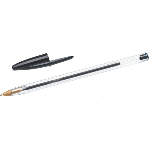 Bic Cristal Original Ballpoint Pen, 1.0MM, Black, 50 Pcs/Pack