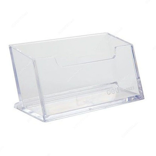 Deli Business Card Holder, E7623, Acrylic, Clear
