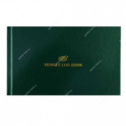 Fis Vehicle Log Book, English, A5, 96 Sheets, Green