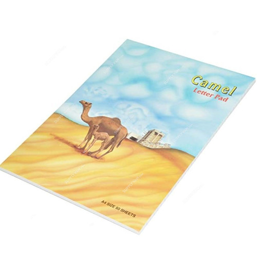 Fis Flipover Letter Pad, FSPDJA15, A4, 80 Sheets, Camel