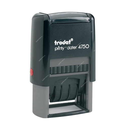 Trodat Printy Self Inking Stamp With Date, 4750, PAID Wording, 41 x 24MM