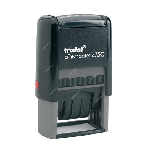 Trodat Printy Self Inking Stamp With Date, 4750, REVIEWED Wording, 41 x 24MM