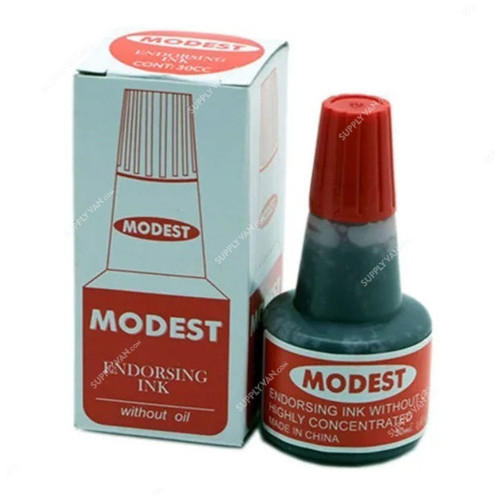 Modest Stamp Pad Ink, 30ML, Red