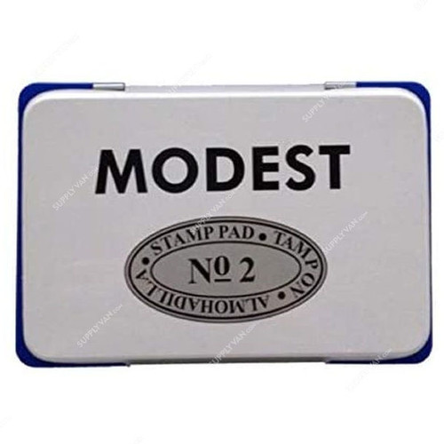 Modest Stamp Pad, No 2, 11 x 7CM, Blue