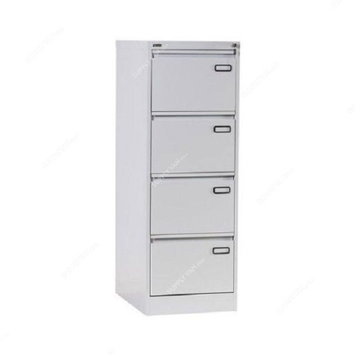 Rexel Vertical Filing Cabinet, RXL304ST-GRY, Steel, 4 Drawers, 1320 x 465MM, Grey