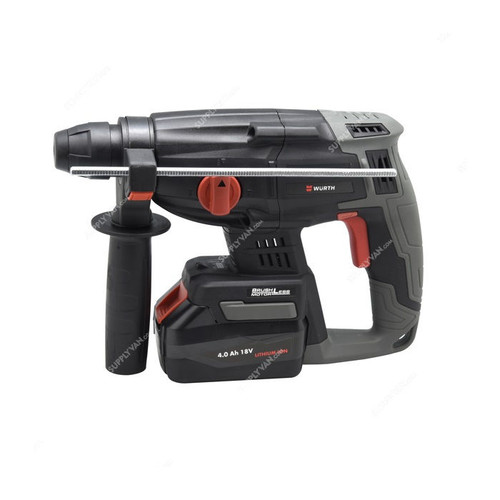 Wurth Brushless Cordless Rotary Hammer Drill, BRH-18BL, 18V