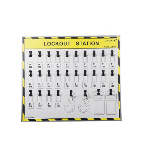 Loto-Lok Shadow Board, LS-SB24, Aluminium, 690 x 595mm