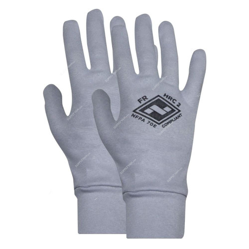 NSA ArcGuard Knit Gloves, G16RGLG, L, Light Grey