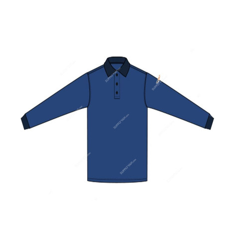 TarArc Fresco Polo T-Shirt, BLOKARC-POLO13-NVLG, L, Navy Blue