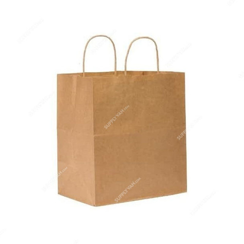 Hotpack Twisted Handle Paper Bag, 32 x 12CM, Brown