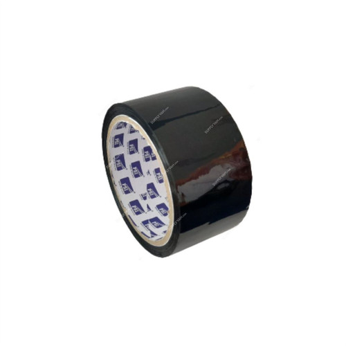 Black Color Bopp Tape, 50MM Width x 45 Yards Length, 6 Rolls/Pack