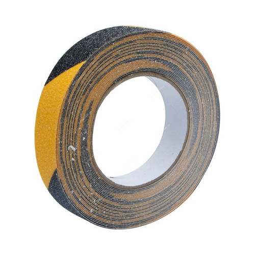 Anti-Slip Tape, Black/Yellow, 24MM x 10 Mtrs