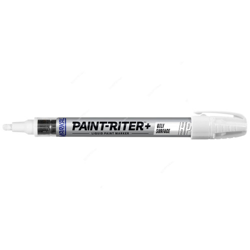 Markal HP Paint Marker, 96960, Paint-Riter+, White