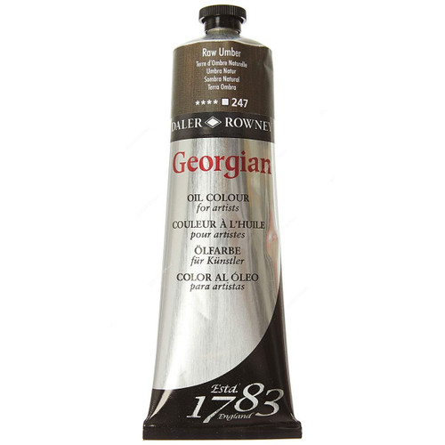 Daler Rowney Georgian Oil Color, 111225247, 247 Raw Umber, 225ML