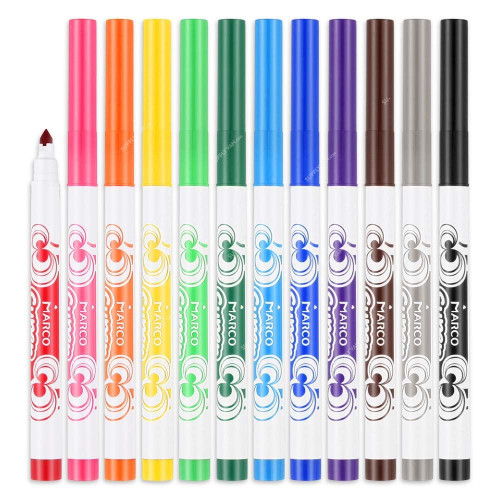 Marco Raffine Professional Marker Set, 7800-12PP, 12 Pcs/Set