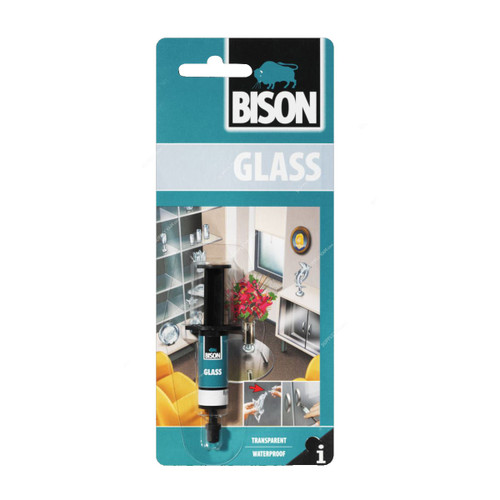 Bison Waterproof Glass Adhesive, 71184, 2ML, Transparent