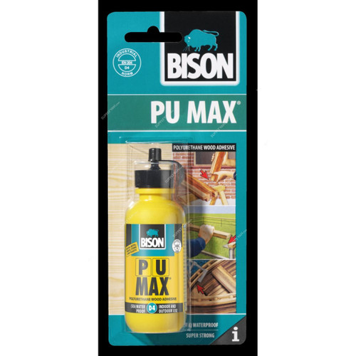 Bison Flacon Wood Adhesive, 6305298, PU Max, 75GM