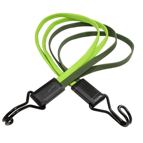 Master Lock Flat Bungee Cord, ML3244EURDAT, 70CM x 8.5MM, 40 Kg, Green