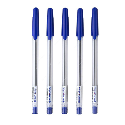 Digno Unik Ball Pen, UNIK5BL, 0.7MM, Blue, 5 Pcs/Pack